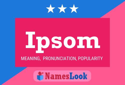 ملصق اسم Ipsom