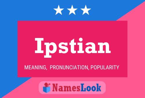 ملصق اسم Ipstian