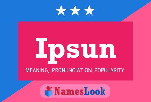 ملصق اسم Ipsun