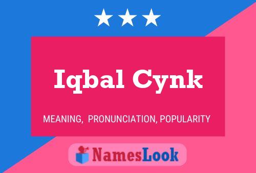 ملصق اسم Iqbal Cynk