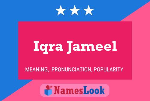 ملصق اسم Iqra Jameel