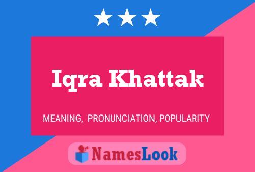 ملصق اسم Iqra Khattak