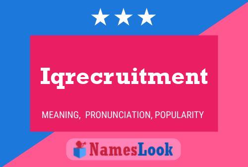 ملصق اسم Iqrecruitment