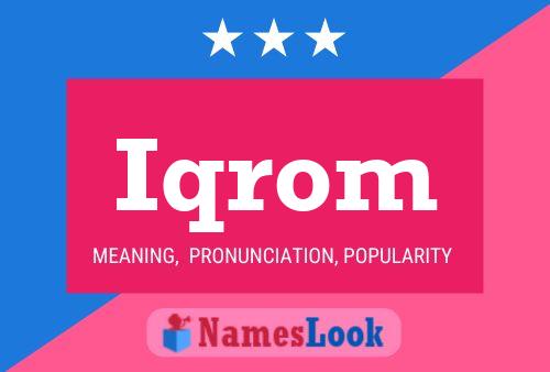 ملصق اسم Iqrom