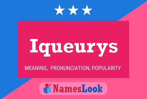 ملصق اسم Iqueurys