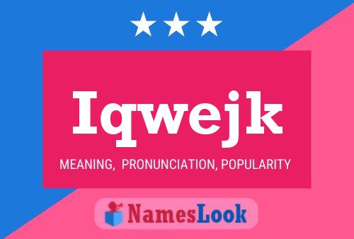 ملصق اسم Iqwejk