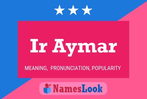 ملصق اسم Ir Aymar