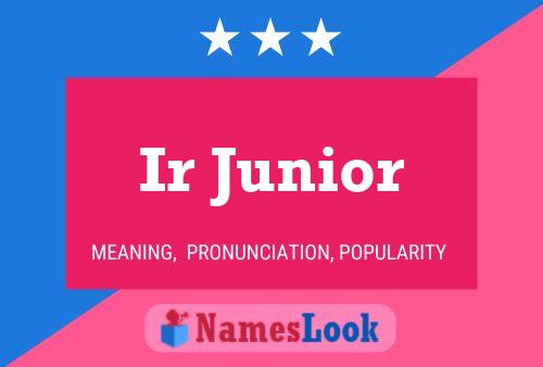 ملصق اسم Ir Junior