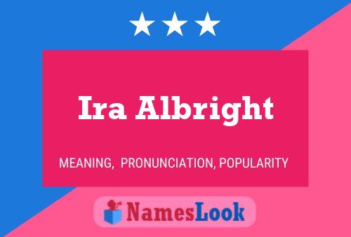 ملصق اسم Ira Albright