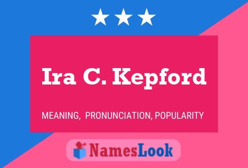 ملصق اسم Ira C. Kepford