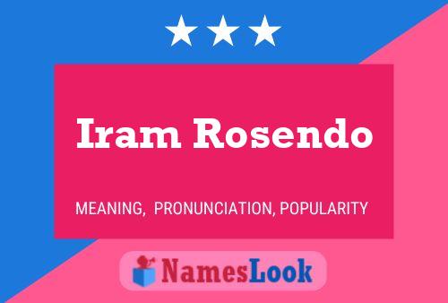 ملصق اسم Iram Rosendo