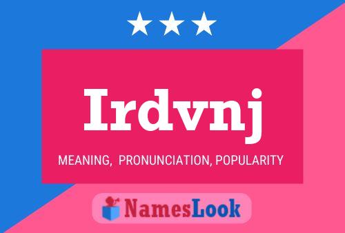 ملصق اسم Irdvnj