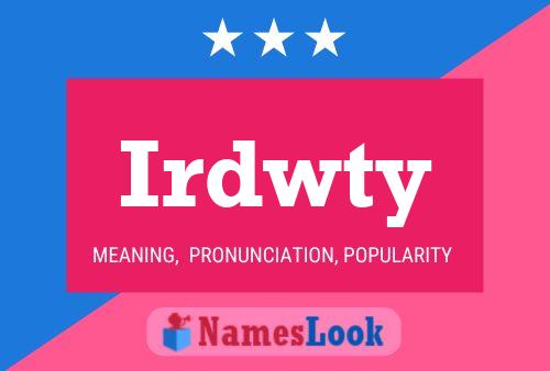 ملصق اسم Irdwty