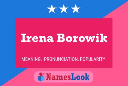 ملصق اسم Irena Borowik