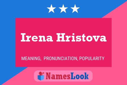 ملصق اسم Irena Hristova