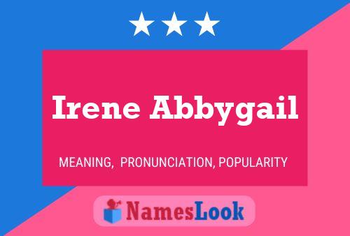 ملصق اسم Irene Abbygail