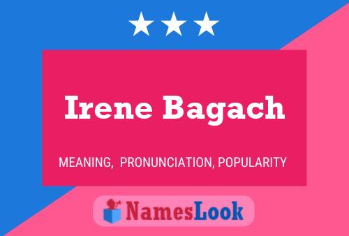 ملصق اسم Irene Bagach