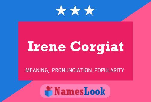 ملصق اسم Irene Corgiat