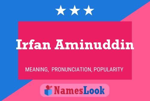 ملصق اسم Irfan Aminuddin