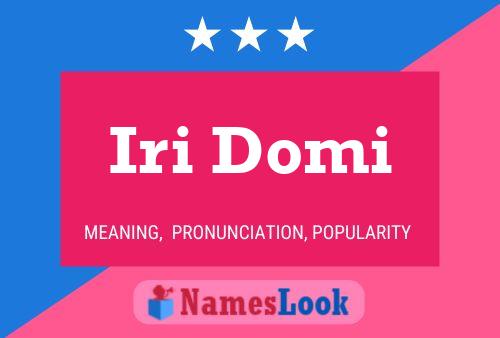 ملصق اسم Iri Domi