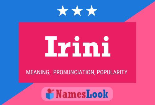 ملصق اسم Irini