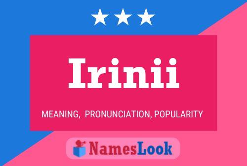 ملصق اسم Irinii