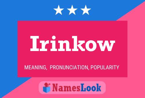 ملصق اسم Irinkow