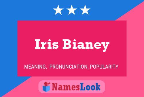 ملصق اسم Iris Bianey