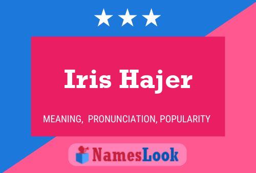 ملصق اسم Iris Hajer