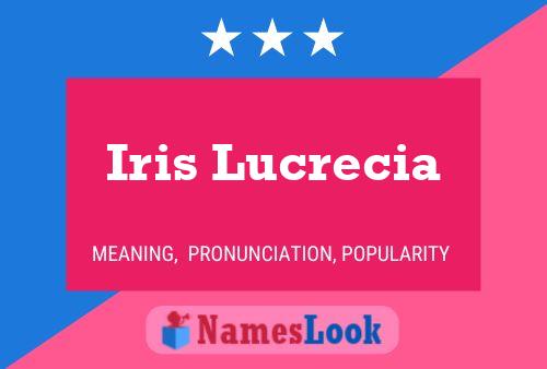 ملصق اسم Iris Lucrecia