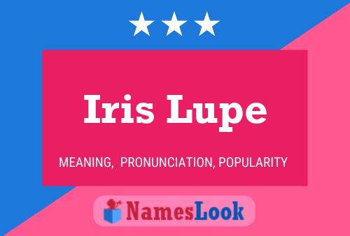 ملصق اسم Iris Lupe