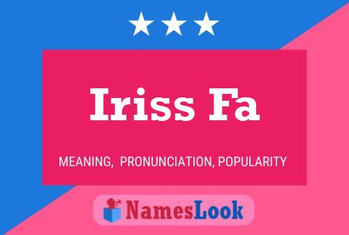 ملصق اسم Iriss Fa