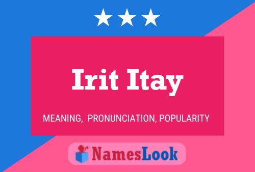 ملصق اسم Irit Itay