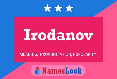 ملصق اسم Irodanov