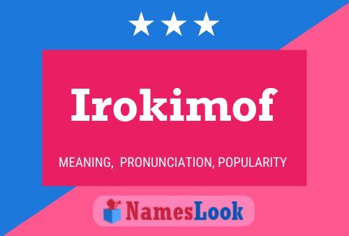 ملصق اسم Irokimof