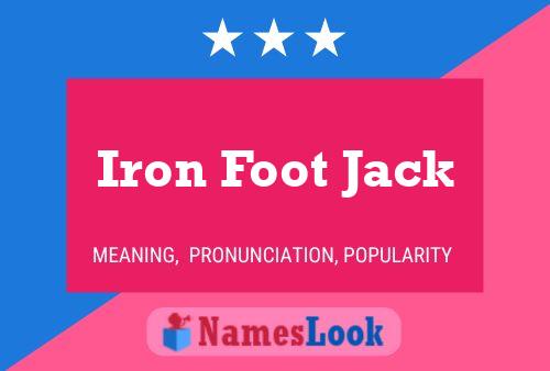 ملصق اسم Iron Foot Jack