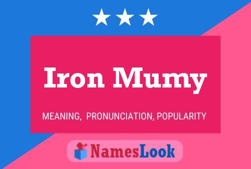 ملصق اسم Iron Mumy