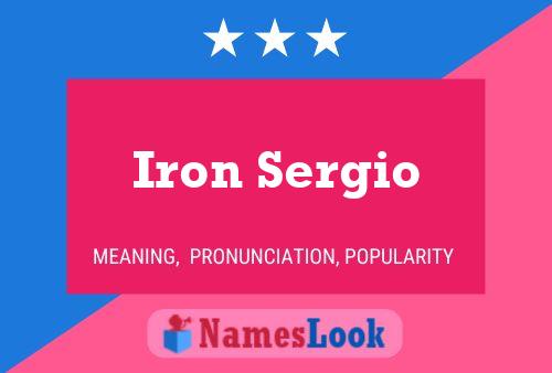 ملصق اسم Iron Sergio