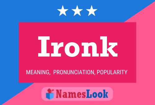 ملصق اسم Ironk