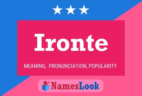 ملصق اسم Ironte