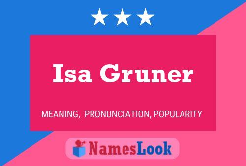 ملصق اسم Isa Gruner