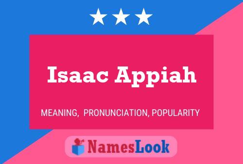 ملصق اسم Isaac Appiah