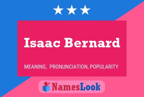 ملصق اسم Isaac Bernard