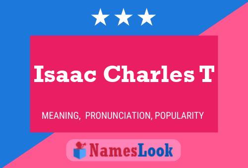 ملصق اسم Isaac Charles T