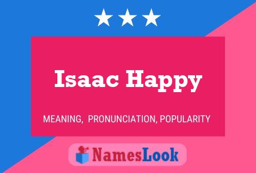 ملصق اسم Isaac Happy