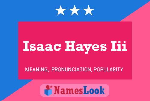 ملصق اسم Isaac Hayes Iii