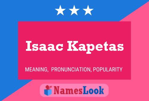 ملصق اسم Isaac Kapetas