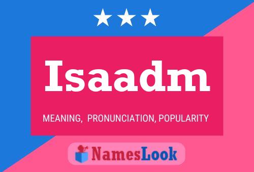 ملصق اسم Isaadm