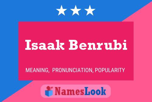 ملصق اسم Isaak Benrubi