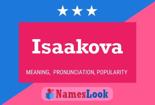 ملصق اسم Isaakova